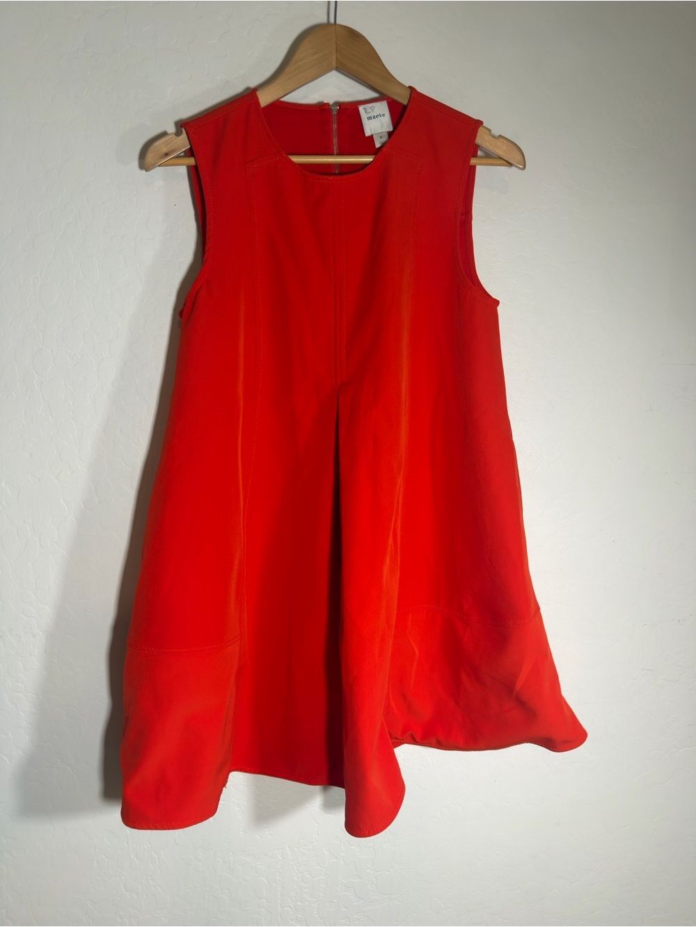 Anthropologie Maeve Sleeveless Swing Mini Dress Poppy Red | Small - Picture 2 of 5